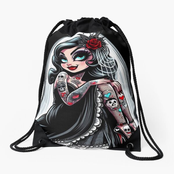 The Widow 1 Drawstring Bag