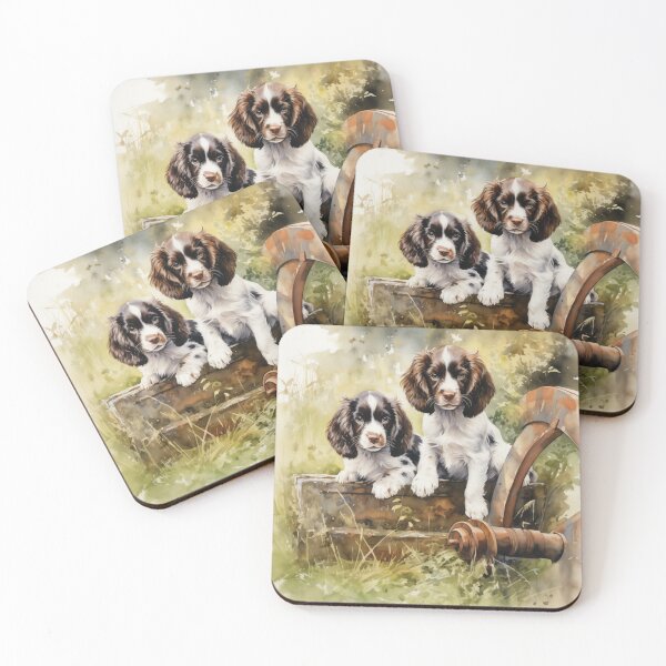Item preview, English Springer Spaniels Watercolor designed and sold by Samuelsboro.