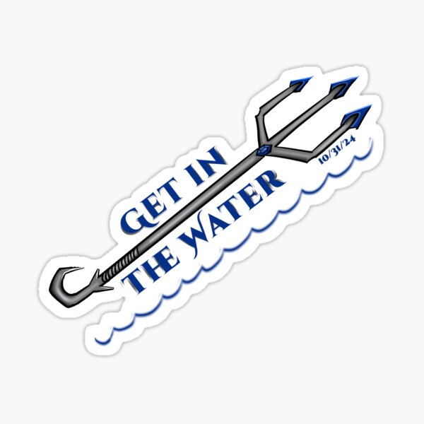 Get in the Water Sticker