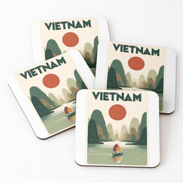 Item preview, Vietnam travel poster designed and sold by LoveLabDesign.