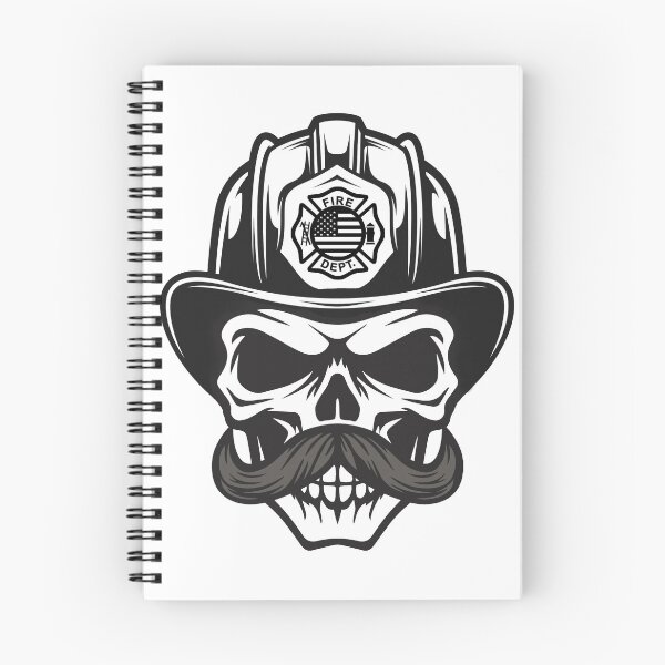 Item preview, Firefighter Mustache Skeleton T-shirt  designed and sold by DumbdogApparel.