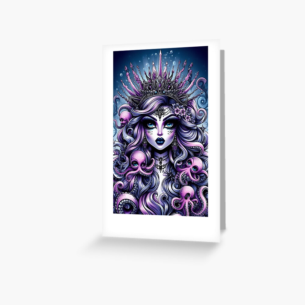 Item preview, Greeting Card designed and sold by NaughtyNiceArt.