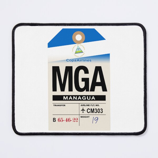 Item preview, Managua (MGA) Nicaragua Airline Luggage Tag designed and sold by travelwitheric.