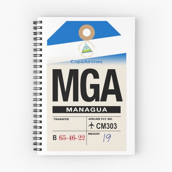 Item preview, Managua (MGA) Nicaragua Airline Luggage Tag designed and sold by travelwitheric.