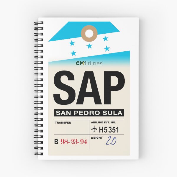 Item preview, San Pedro Sula (SAP) Honduras Airline Luggage Tag designed and sold by travelwitheric.