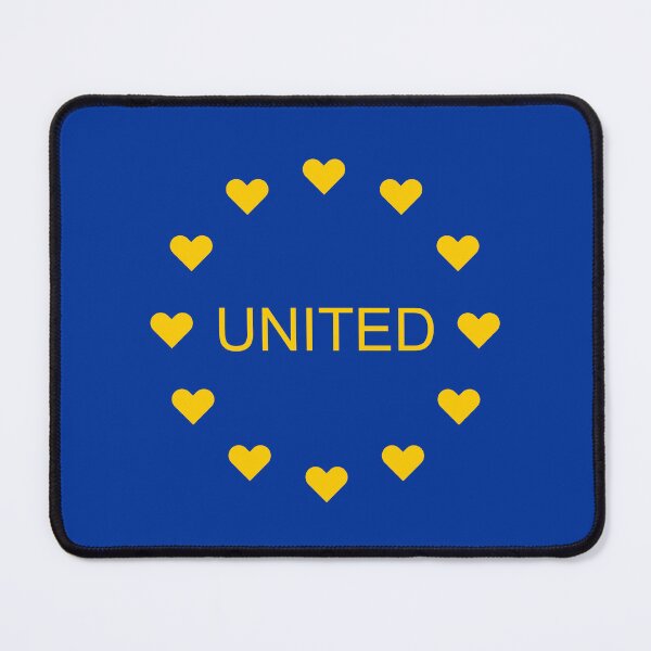 Item preview, European Union Flag with Hearts - UNITED designed and sold by Glimpse-of-Hope.