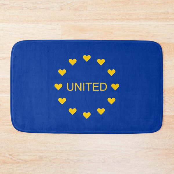 Item preview, European Union Flag with Hearts - UNITED designed and sold by Glimpse-of-Hope.