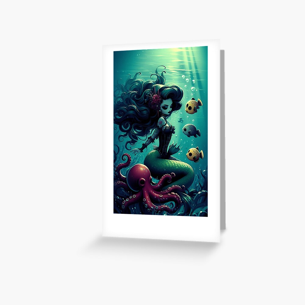 Item preview, Greeting Card designed and sold by NaughtyNiceArt.