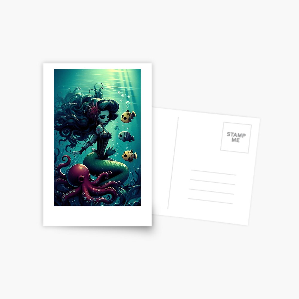 Item preview, Postcard designed and sold by NaughtyNiceArt.