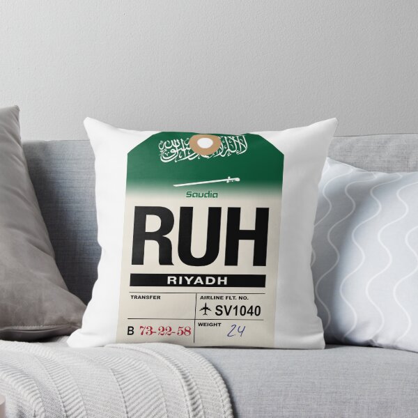 Item preview, Riyadh (RUH) Saudi Arabia Airline Luggage Tag designed and sold by travelwitheric.