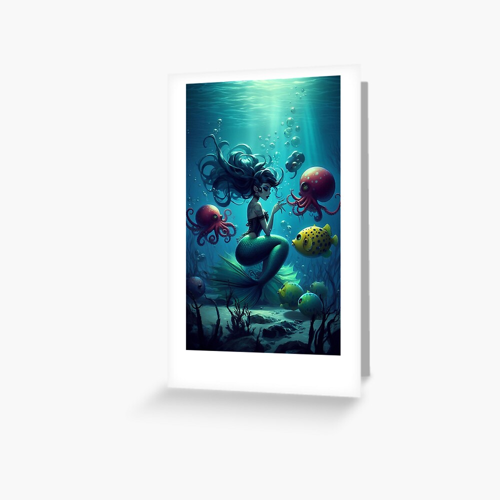 Item preview, Greeting Card designed and sold by NaughtyNiceArt.
