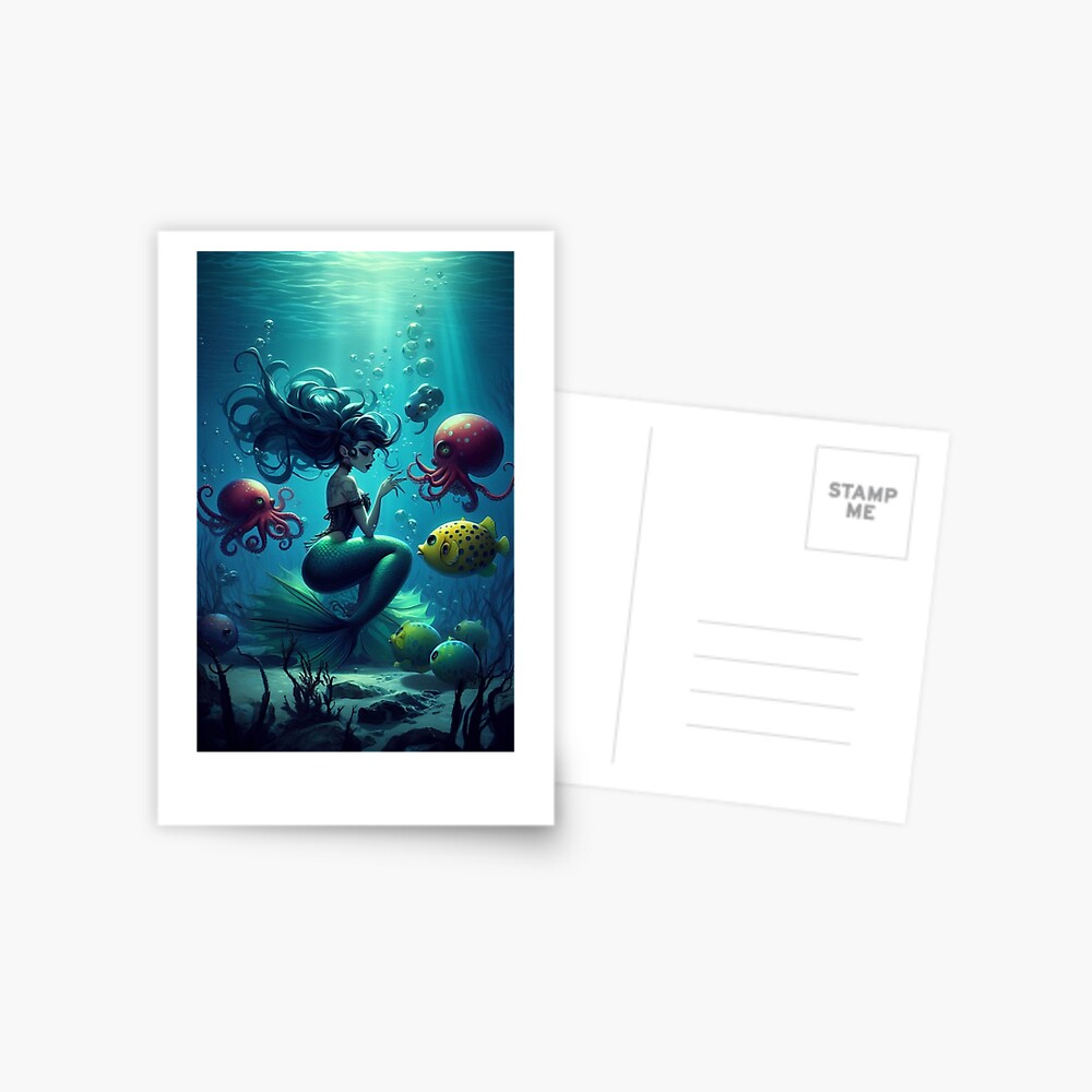 Item preview, Postcard designed and sold by NaughtyNiceArt.