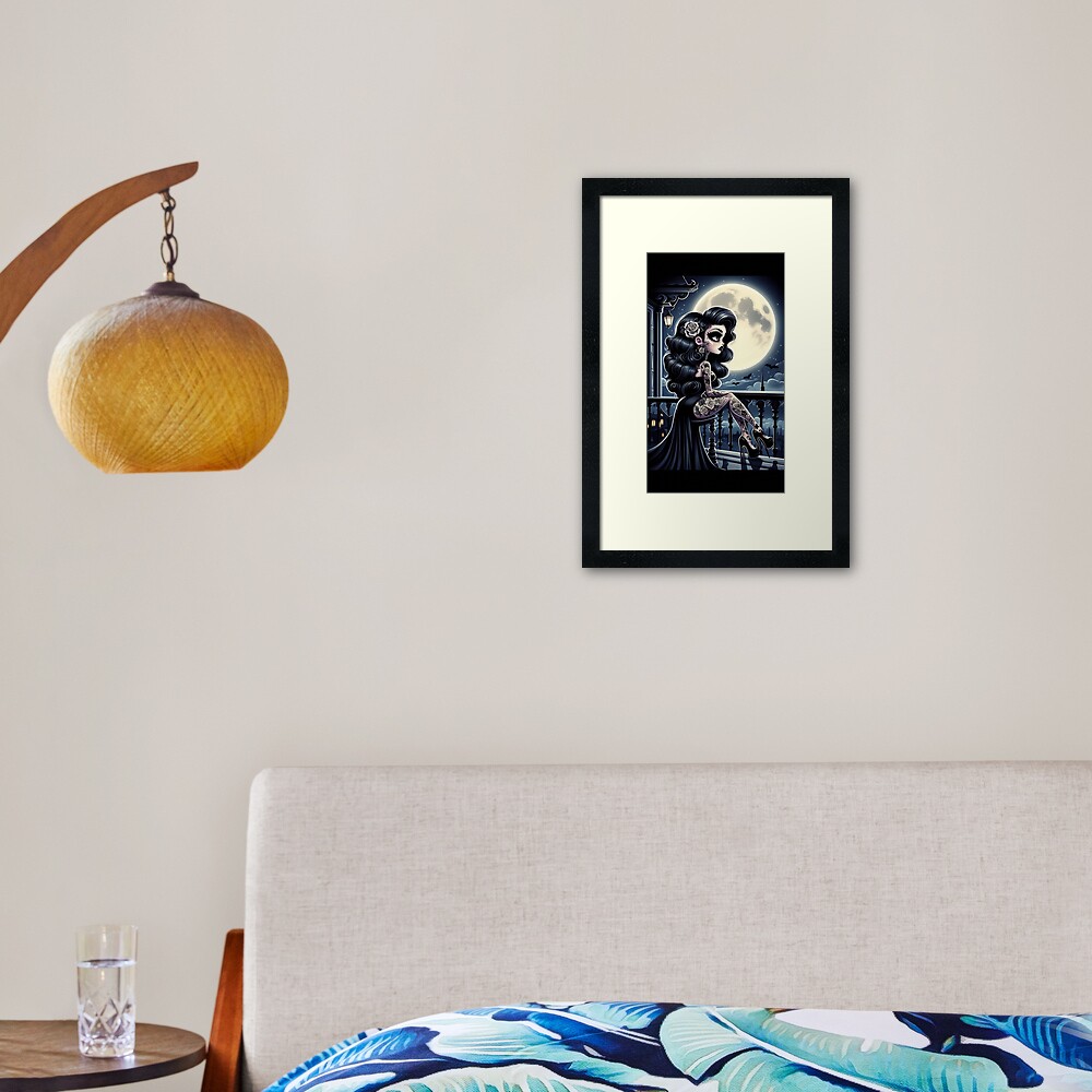 Item preview, Framed Art Print designed and sold by NaughtyNiceArt.