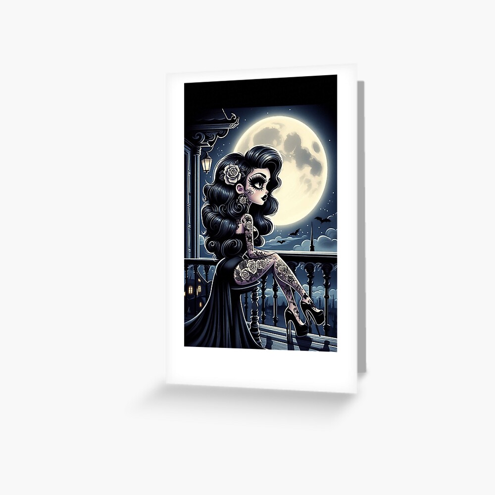 Item preview, Greeting Card designed and sold by NaughtyNiceArt.