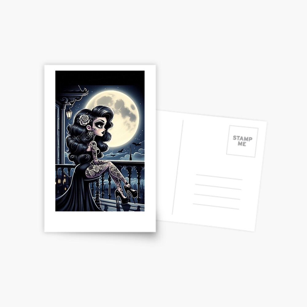 Item preview, Postcard designed and sold by NaughtyNiceArt.