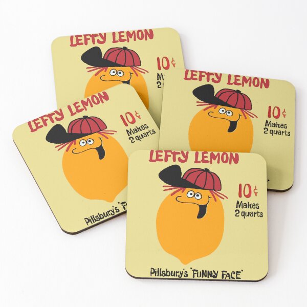 Item preview, Funny Face "Lefty Lemon" designed and sold by Offset Vinyl Film.