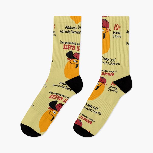 Item preview, Funny Face "Lefty Lemon" designed and sold by Offset Vinyl Film.