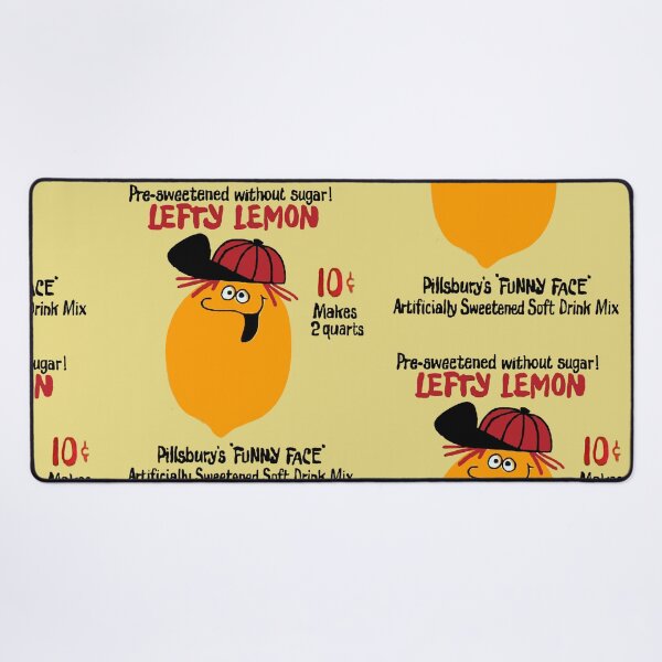 Item preview, Funny Face "Lefty Lemon" designed and sold by Offset Vinyl Film.