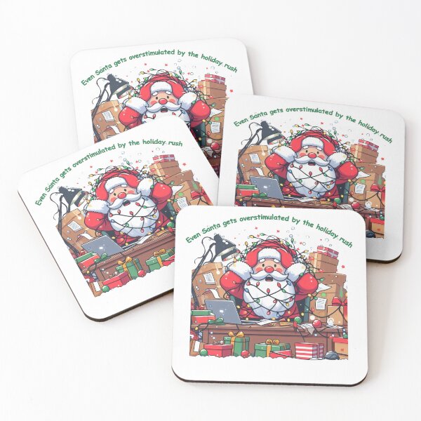Item preview, Even Santa gets overstimulated by the holiday rush! designed and sold by SherryAtkinson.