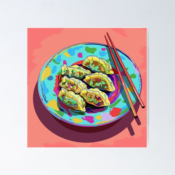 Item preview, Dumplings Pop Art 2 designed and sold by AstroRisq.
