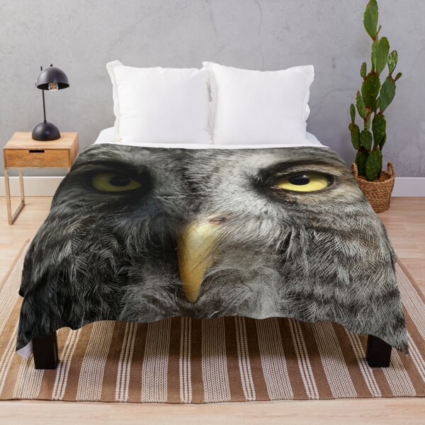 Item preview, Great gray owl face designed and sold by locustgirl.