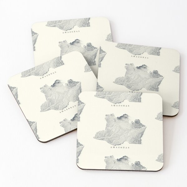 Item preview, Amazonas, Brazil, Shaded Relief Map 3D digitally-rendered designed and sold by ThinkAboutMaps.