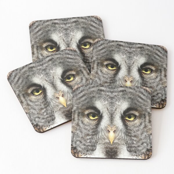 Item preview, Symmetrical great grey owl designed and sold by locustgirl.