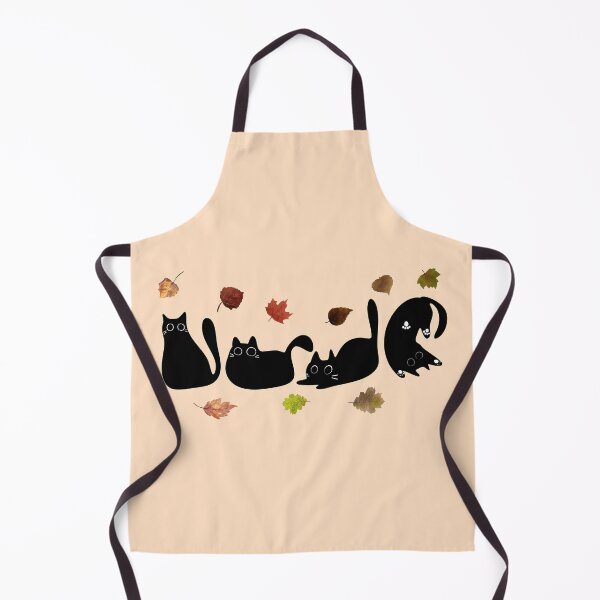 Item preview, Sally Black Cats Playing With Falling Leaves - Autumn Cats lovers  designed and sold by Wiss2Arts.