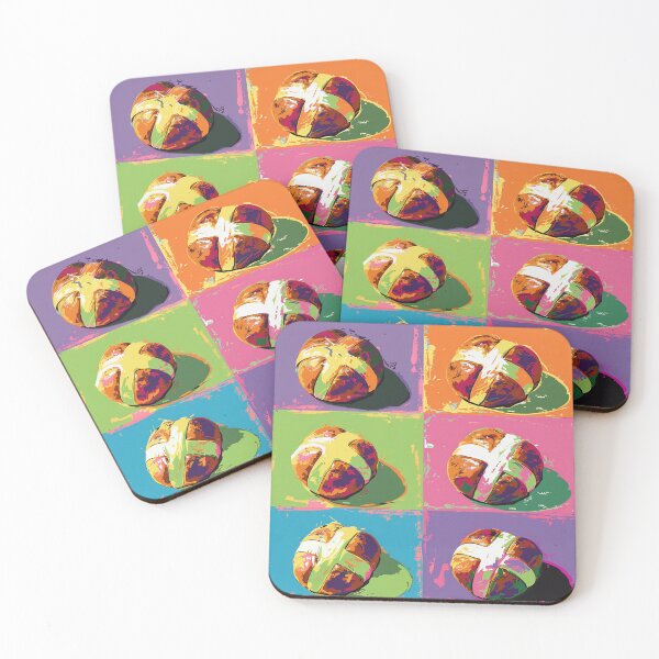 Item preview, Hot Cross Buns Pop Art 2 designed and sold by AstroRisq.