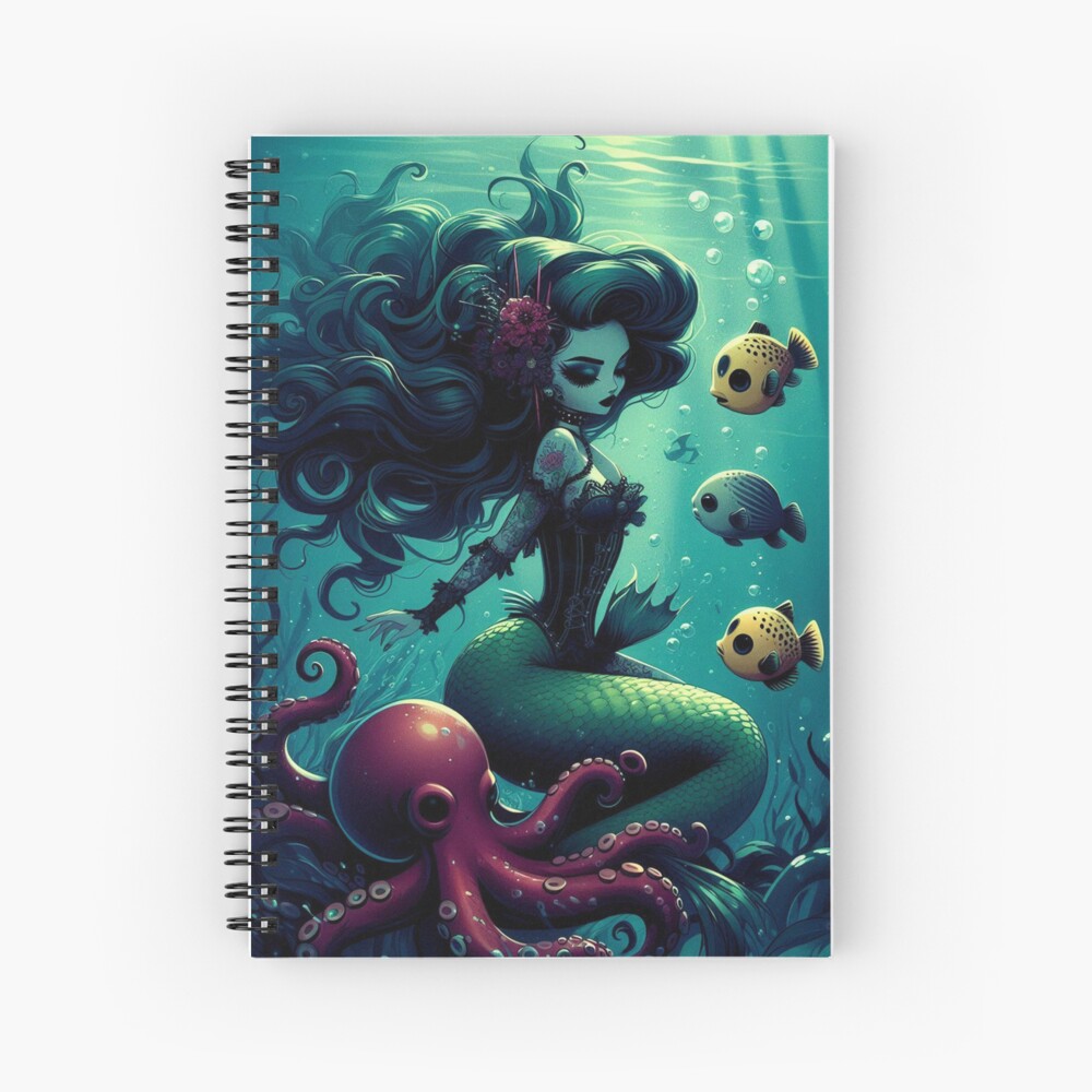 Item preview, Spiral Notebook designed and sold by NaughtyNiceArt.