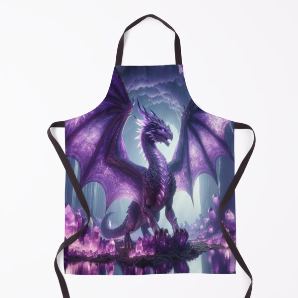 Item preview, Crystal Amethyst Dragon - Guardian of Spiritual Power and Healing designed and sold by Te-Ane.