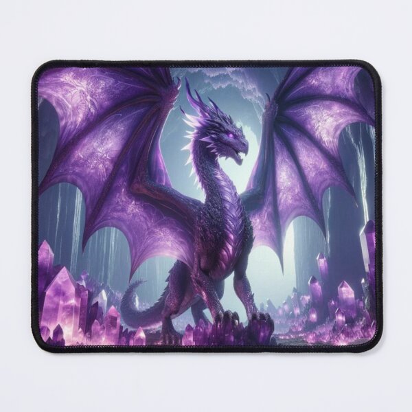 Item preview, Crystal Amethyst Dragon - Guardian of Spiritual Power and Healing designed and sold by Te-Ane.
