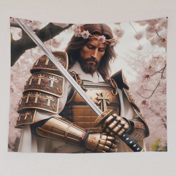 Item preview, Samurai Jesus examining his Katana Blade designed and sold by jay-cack.