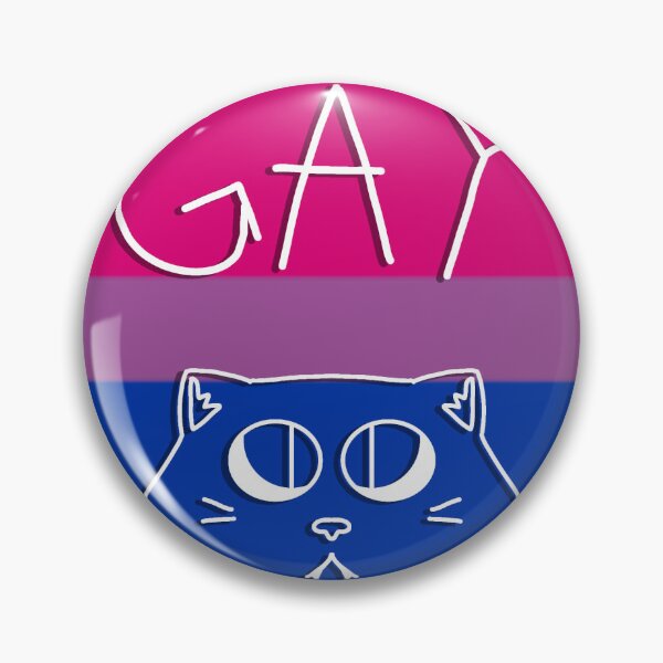 Artikelvorschau, Bisexuelles Katzendesign entworfen und verkauft von Subtle Fandom Merch.