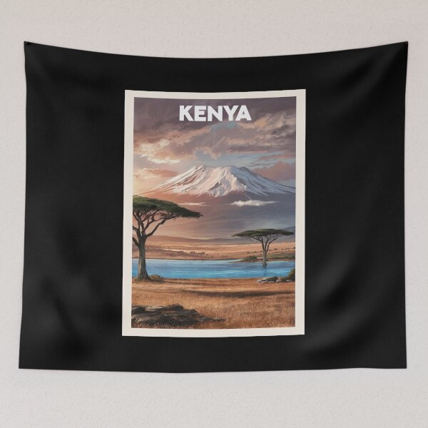 Item preview, Kenya, Travel Art designed and sold by PinkandP.