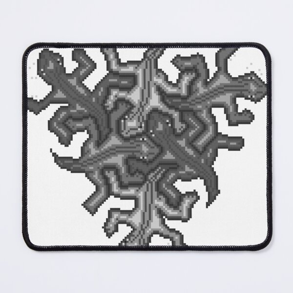 Item preview, Copy of pixel art Escher lizard pattern BW designed and sold by Doug0276.