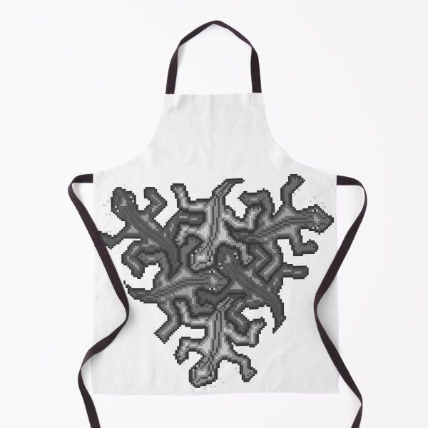 Item preview, Copy of pixel art Escher lizard pattern BW designed and sold by Doug0276.
