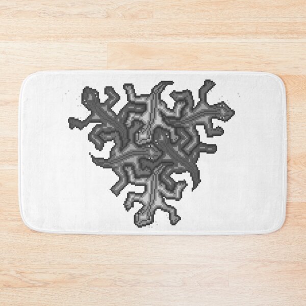 Item preview, Copy of pixel art Escher lizard pattern BW designed and sold by Doug0276.