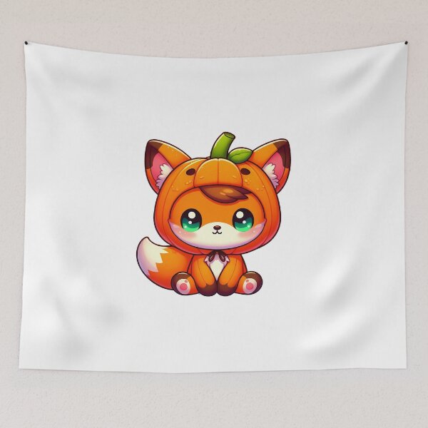 Item preview, Cute fox in pumpkin custom. designed and sold by islandboy86.