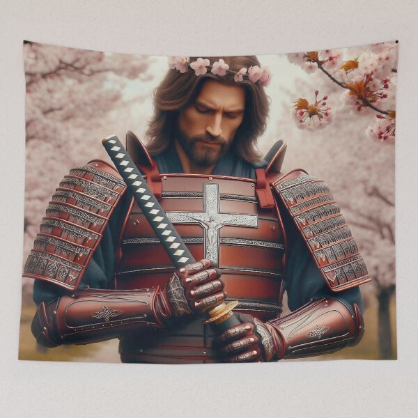 Item preview, Green Robes, Red-Lacquered Armor, Samurai Jesus  designed and sold by jay-cack.