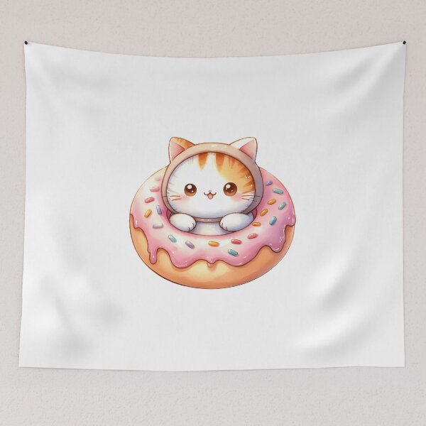 Item preview, Cat in doughnut designed and sold by islandboy86.