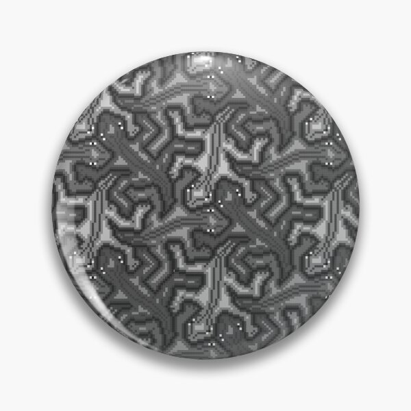 Item preview, pixel art Escher lizard pattern BW 3 designed and sold by Doug0276.