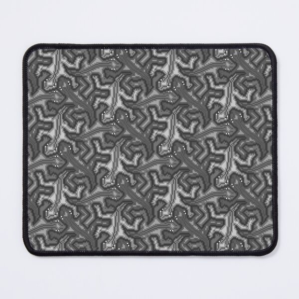 Item preview, pixel art Escher lizard pattern BW 3 designed and sold by Doug0276.