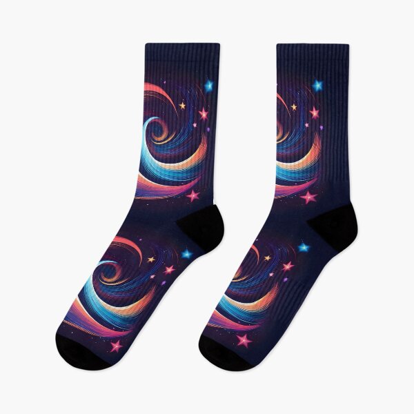 Item preview, A dark, vibrant sky filled with swirling stars and streaks of shooting stars. designed and sold by HEMRO.