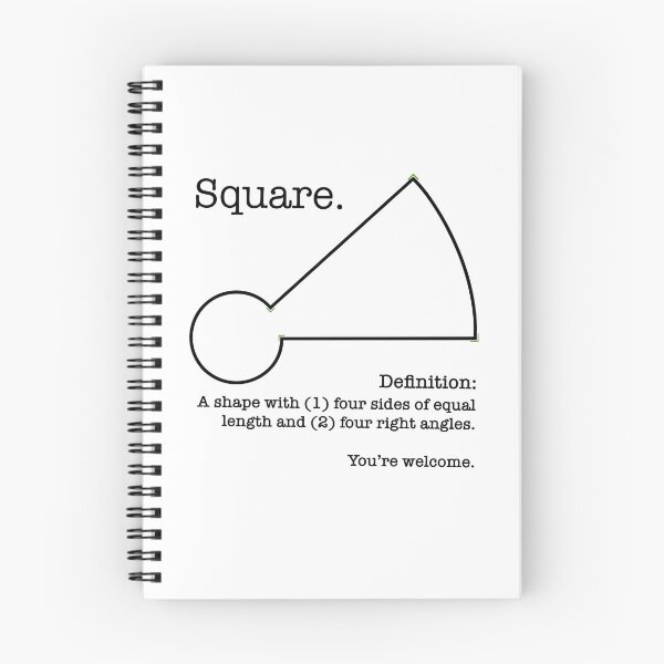 Item preview, Square definition math joke designed and sold by BonnyJeanArt.