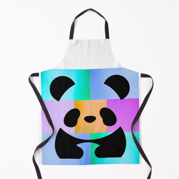 Item preview, Charming Panda Silhouette on Vibrant Pop Art Panels designed and sold by Fredster1966.