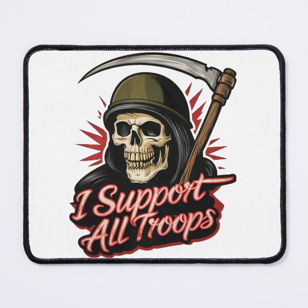 Item preview, Grim Reaper I Support All Troops designed and sold by PlanetMarker.