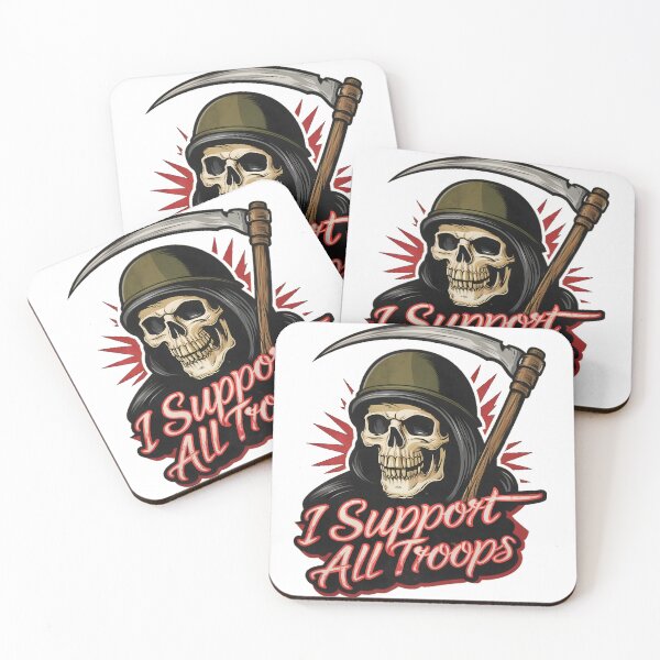 Item preview, Grim Reaper I Support All Troops designed and sold by PlanetMarker.