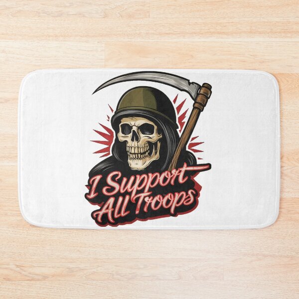 Item preview, Grim Reaper I Support All Troops designed and sold by PlanetMarker.