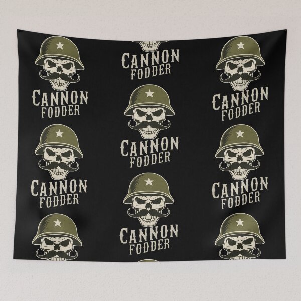 Item preview, Cannon Fodder Skull designed and sold by PlanetMarker.